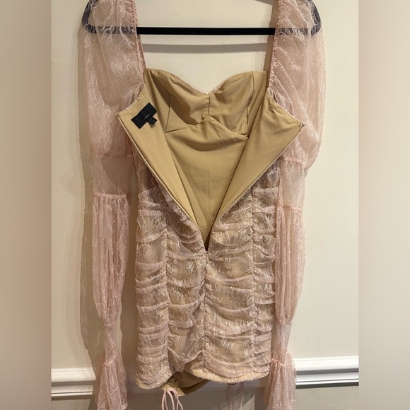 Michael Costello x REVOLVE Isadora Mini Dress in Baby Pink Size Small - Picture 7 of 10